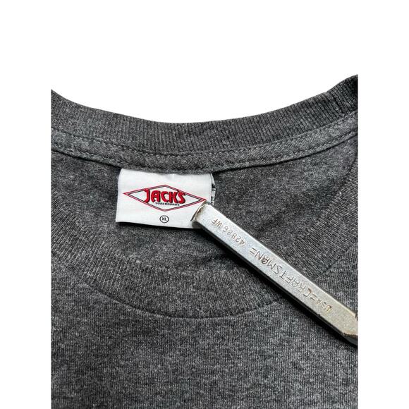 Y2K Jacks Surfboards Shirt Mens large Gray / Red Outdoors Surfer Surfing Retro - Picture 4 of 8